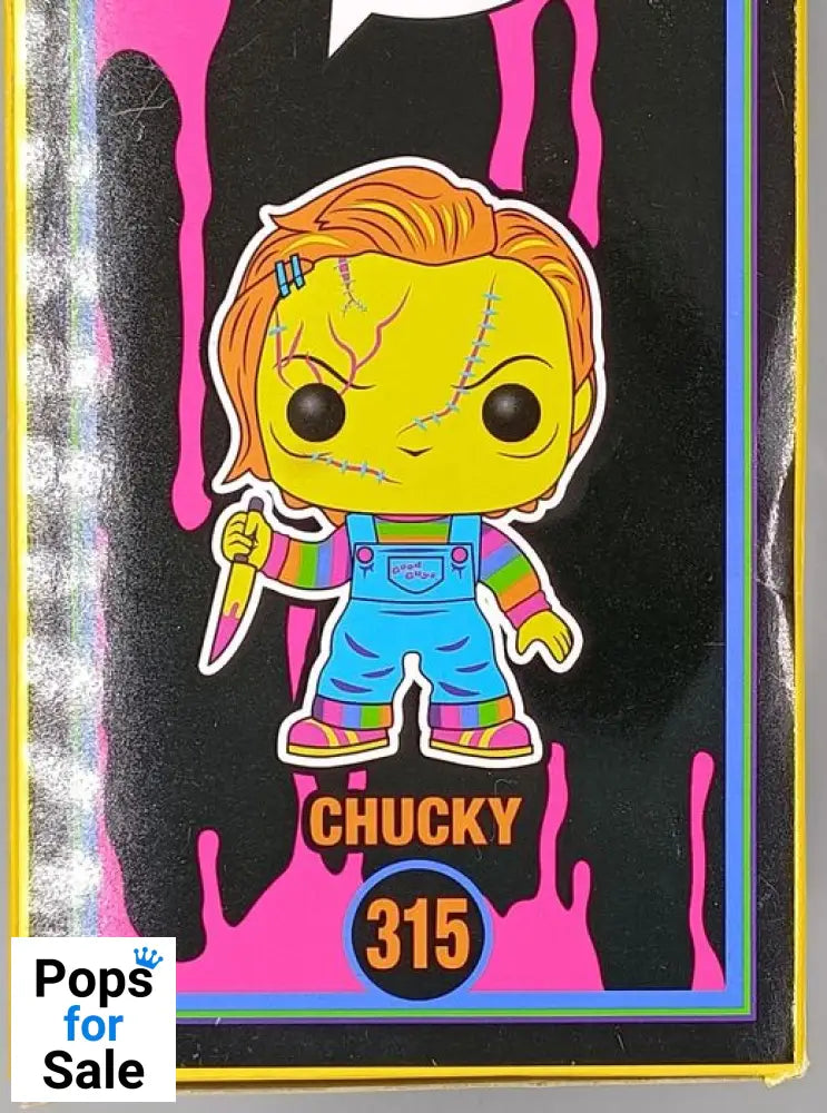 #315 Chucky - Blacklight - Bride of Chucky - Horror Box Damaged Funko POP