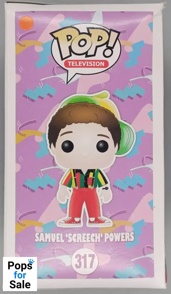 #317 Samuel Screech Powers - Saved by the Bell - Box Damaged Funko POP - PopsforSale.co.uk