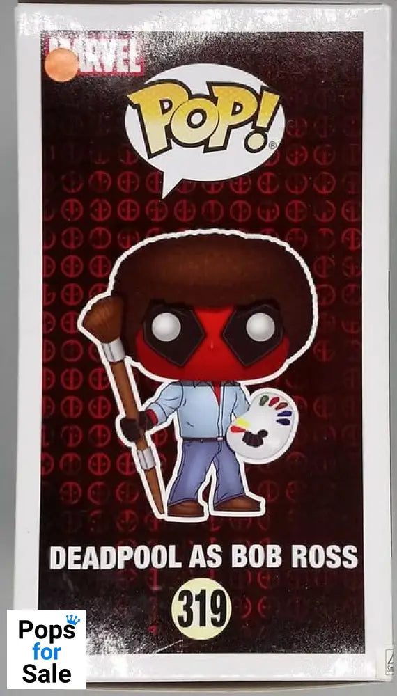 319 Deadpool as Bob Ross - Marvel Deadpool Funko POP