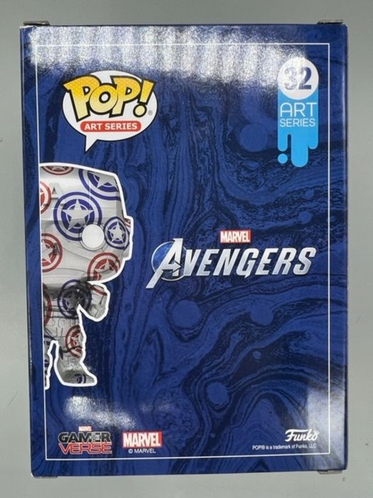 #32 Captain America (Avengers Game) - Art Series Funko POP - PopsforSale.co.uk