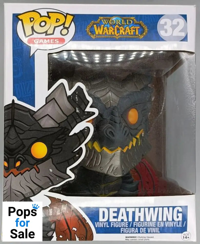 #32 Deathwing - 6 Inch - World of Warcraft - Box Damaged Funko POP