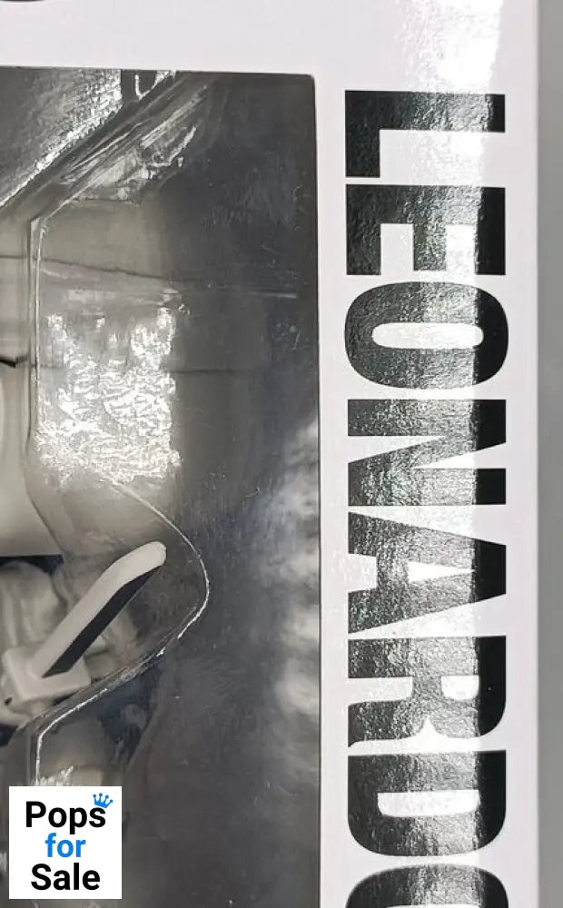 #32 Leonardo B&W Chase TMNT Teenage Mutant Ninja Turt Box Damaged Funko POP