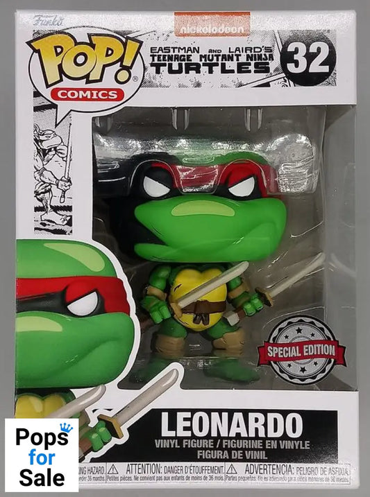 #32 Leonardo - TMNT Teenage Mutant Ninja Turtles Funko POP - PopsforSale.co.uk