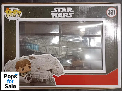 321 Han Solo in the Millennium Falcon Deluxe Star Wars - Box Damaged Funko POP