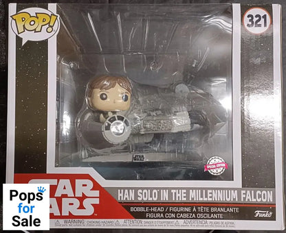 321 Han Solo in the Millennium Falcon Deluxe Star Wars - Box Damaged Funko POP