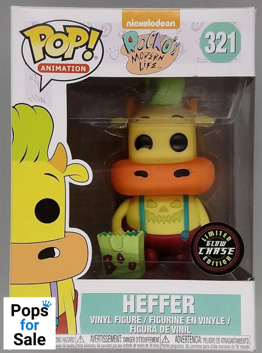#321 Heffer (Halloween) Glow Chase Nickelodeon Rockos Box Damaged Funko POP