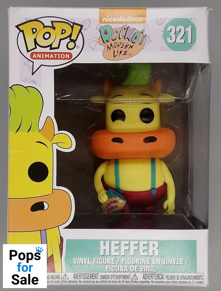 #321 Heffer - Nickelodeon: Rocko's Modern Life - Box Damaged Funko POP - PopsforSale.co.uk