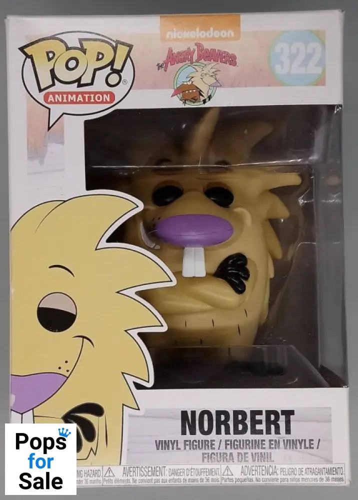 #322 Norbert - Nickelodeon Angry Beavers - Box Damaged Funko POP