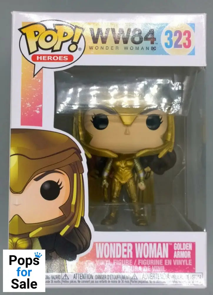 323 Wonder Woman (Golden Armor) - DC WW84 Funko POP