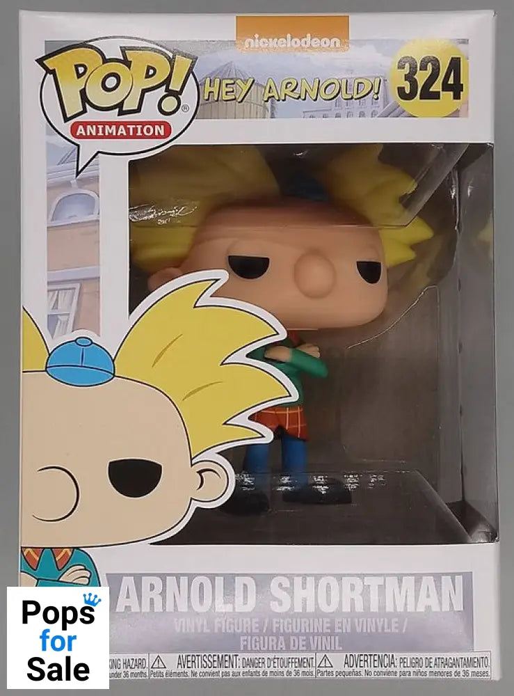 #324 Arnold Shortman - Nickelodeon Hey Arnold! - Damaged Box Funko POP