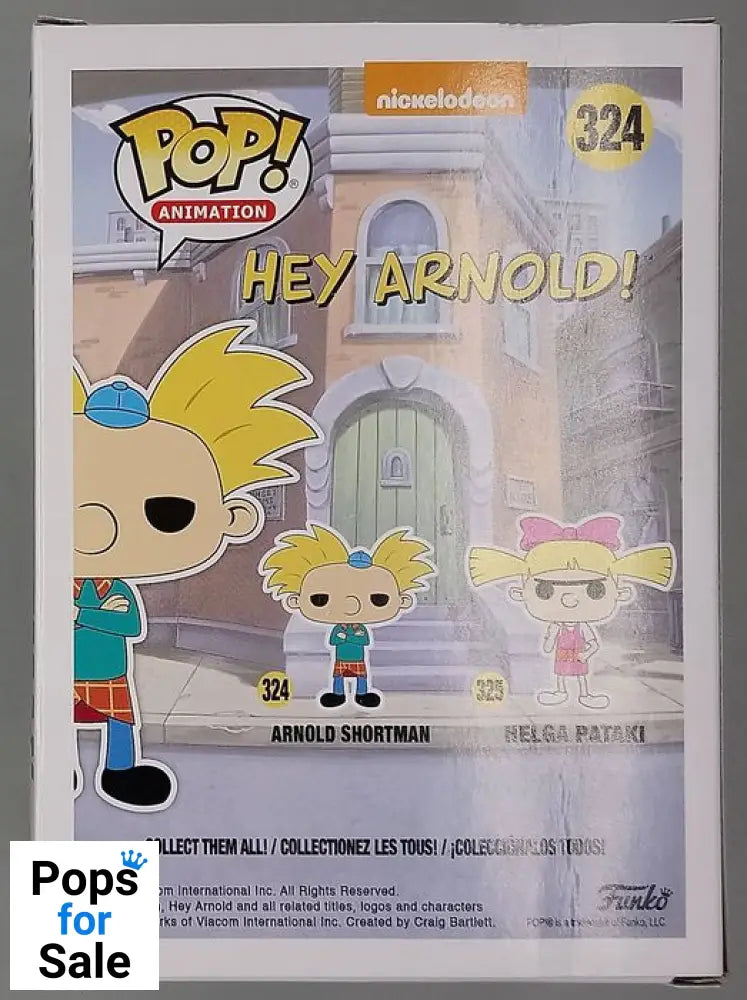 #324 Arnold Shortman - Nickelodeon Hey Arnold! - Damaged Box Funko POP