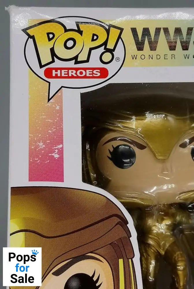 324 Wonder Woman (Golden Armor Flying) DC WW84 Box Damaged Funko POP