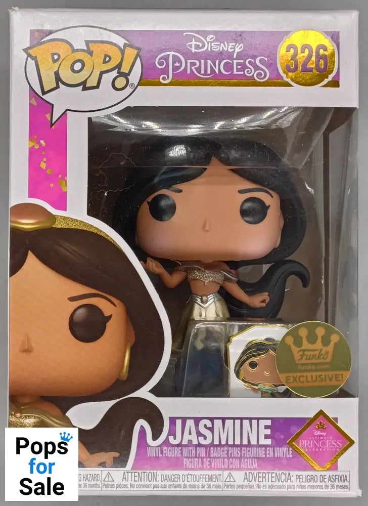 #326 Jasmine (Gown, Ultimate Princess) Disney Aladdin Box Damaged Funko POP