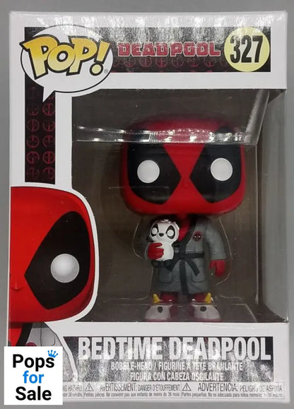 #327 Bedtime Deadpool - Marvel - Box Damaged Funko POP - PopsforSale.co.uk