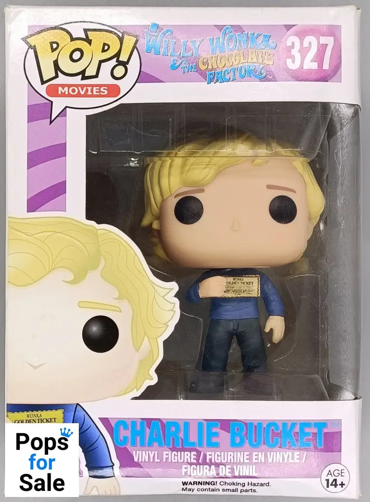 #327 Charlie Bucket - Willy Wonka And The Chocolate Factory Box Damaged Funko POP - PopsforSale.co.uk