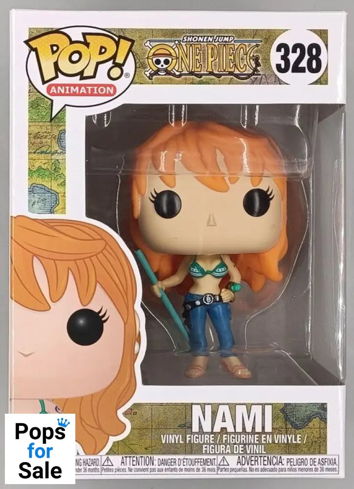 328 Nami - Shonen Jump One Piece Funko POP - Box Damaged