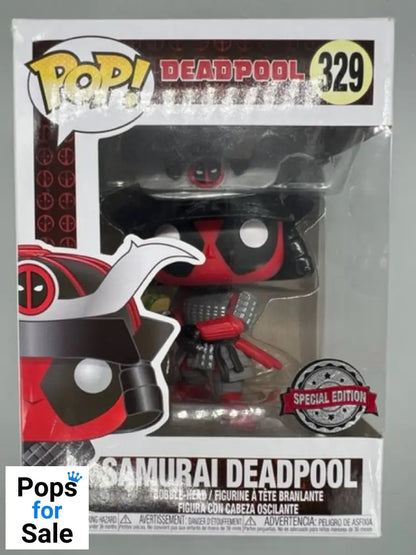 #329 Samurai Deadpool - Marvel - Box Damaged Funko POP - PopsforSale.co.uk