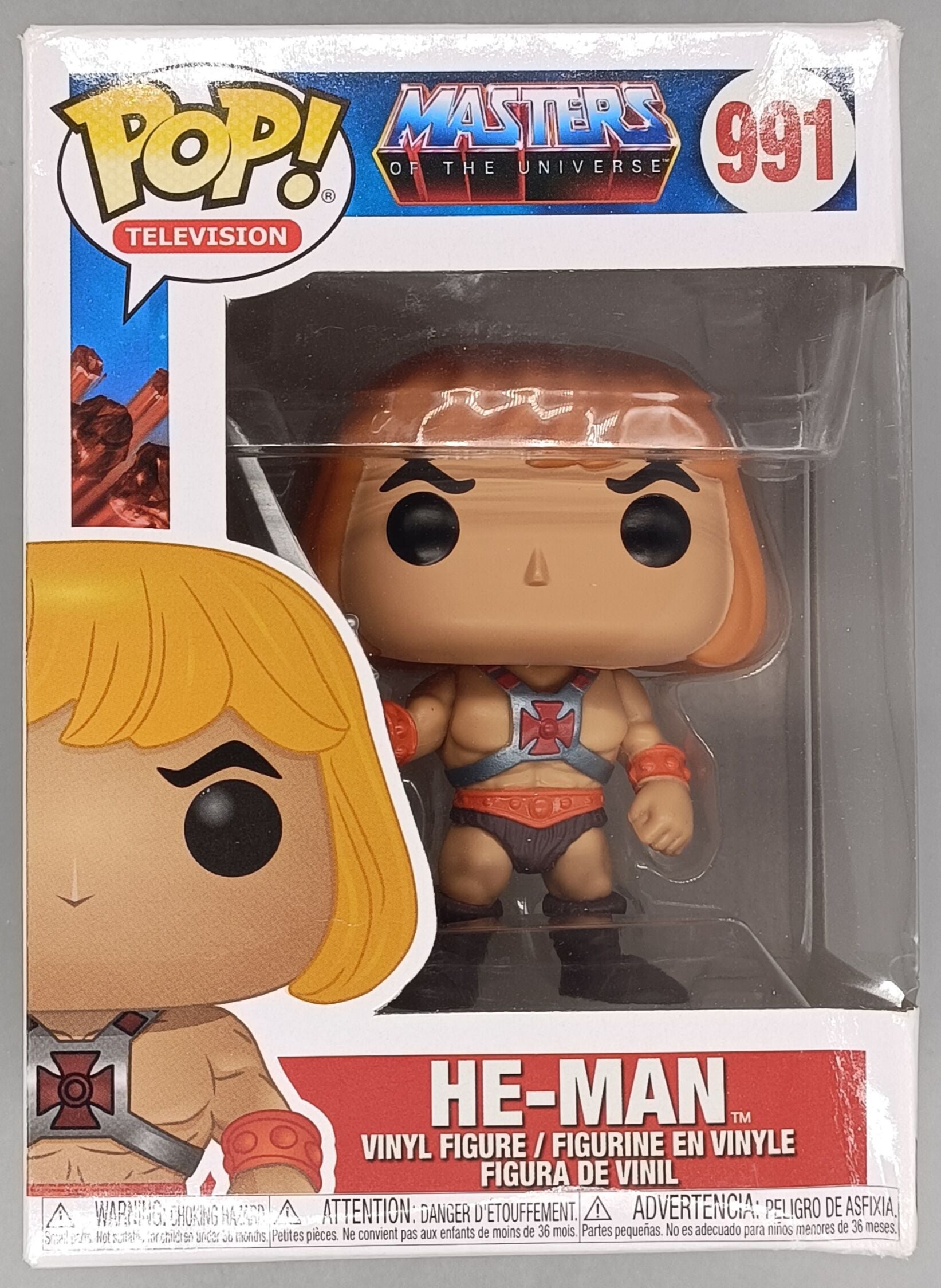 991 He-Man (Raising Sword) Masters Of The Univererse Funko POP - Box Damaged