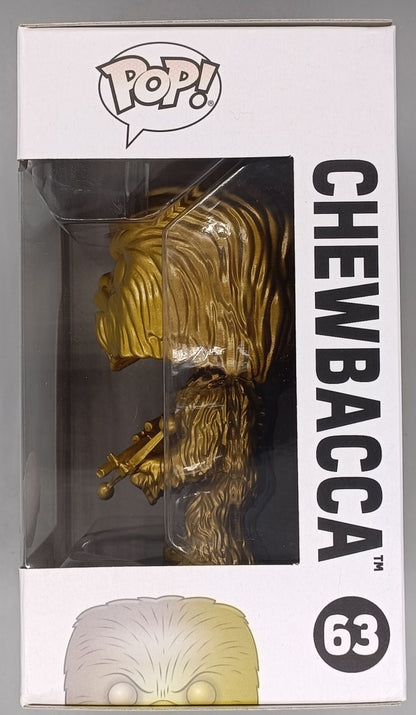 63 Chewbacca (Gold) - Star Wars - Special Edition Funko POP - Box Damaged
