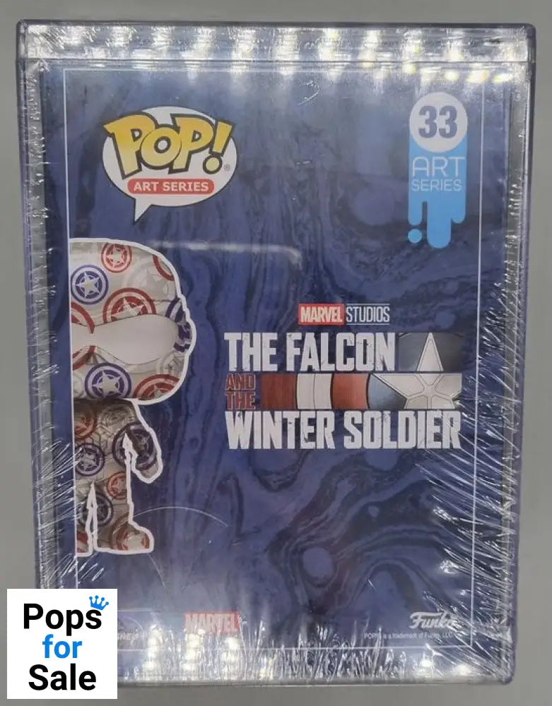 33 Captain America (Falcon) - Art Series - Marvel Funko POP