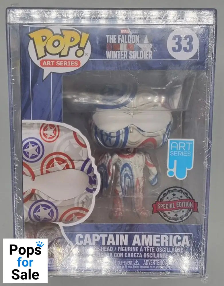 33 Captain America (Falcon) - Art Series - Marvel Funko POP