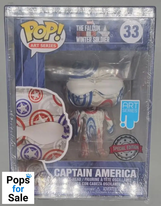 #33 Captain America (Falcon) - Art Series - NEW Funko POP - PopsforSale.co.uk