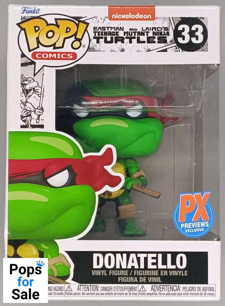 33 Donatello - TMNT Teenage Mutant Ninja Turtles - Funko POP - Box Damaged
