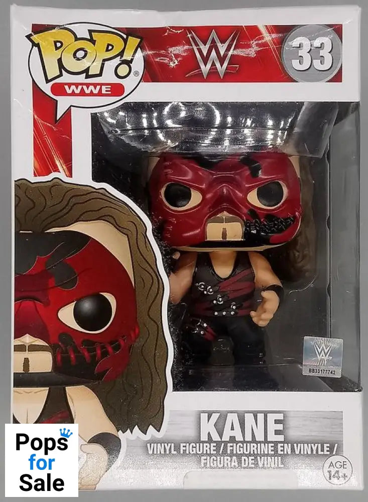 #33 Kane - WWE - Box Damaged Funko POP - PopsforSale.co.uk