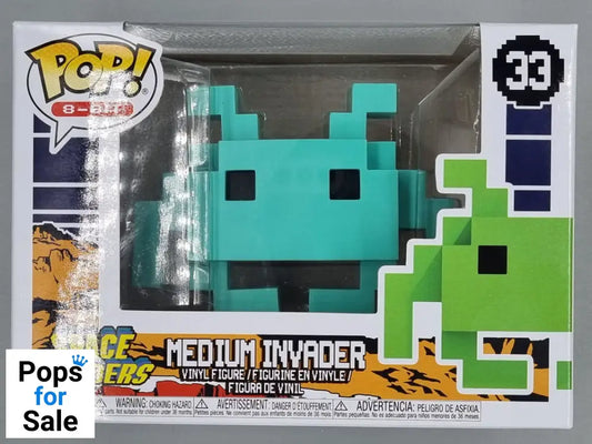 33 Medium Invader (Teal) - 8-Bit - Space Invaders Funko POP