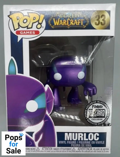 #33 Murloc (Purple) Metallic - World of Warcraft Box Damaged Funko POP - PopsforSale.co.uk