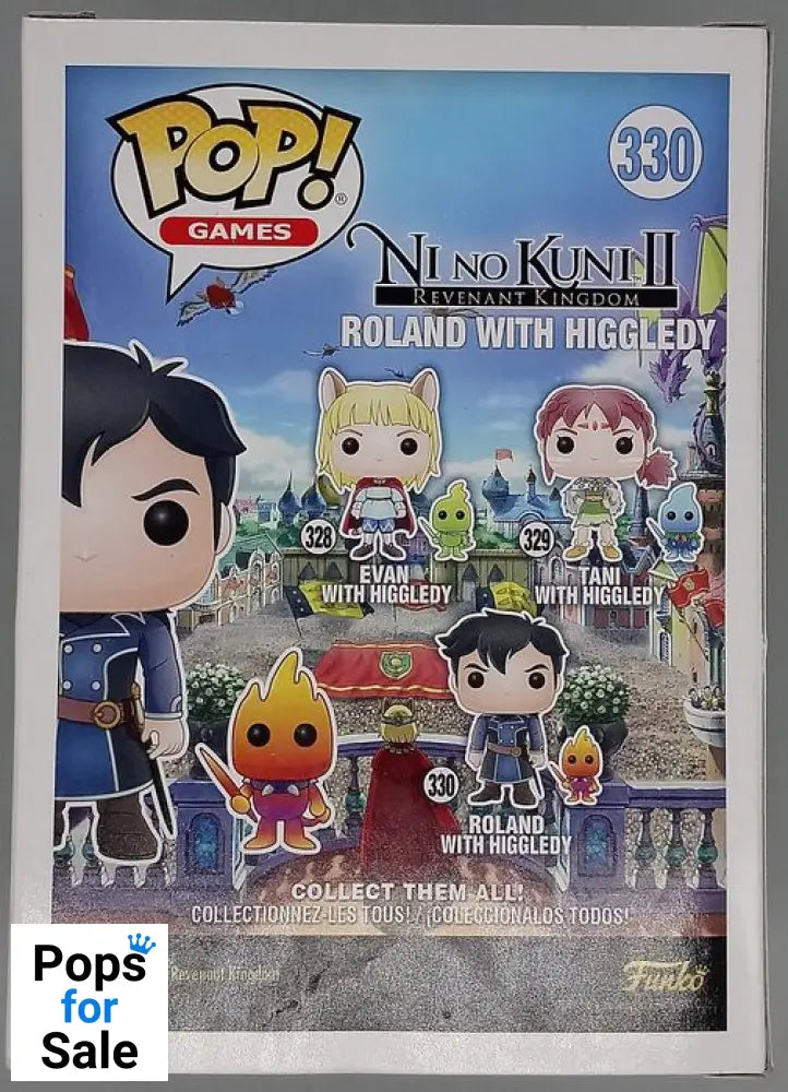 #330 Roland (with Higgledy) - Ni No Kuni II - Box Damaged Funko POP