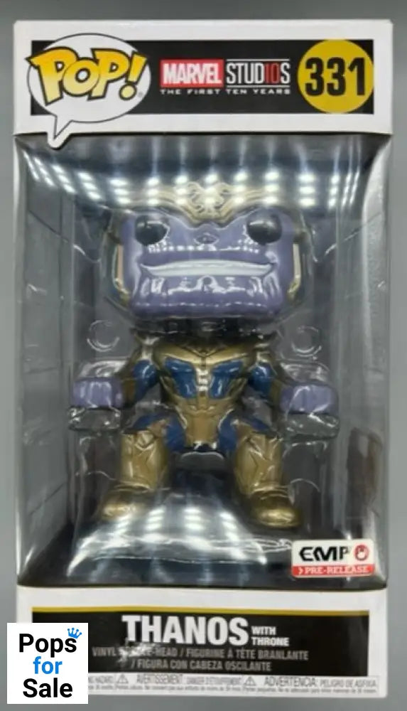 #331 Thanos (with Throne) - Deluxe - Marvel 10 Years Box Damaged Funko POP - PopsforSale.co.uk