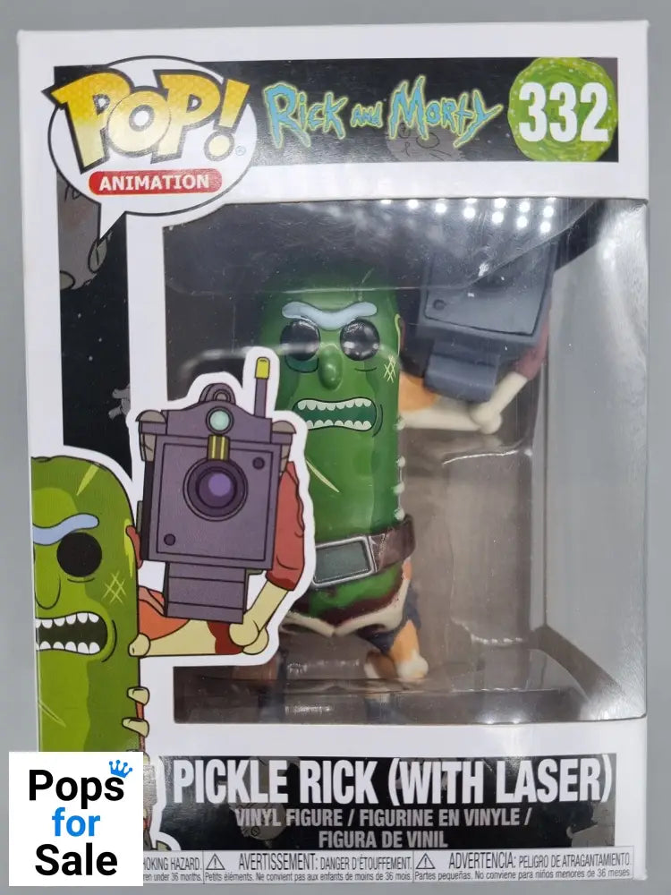 332 Pickle Rick (with Laser) - Rick and Morty Funko POP