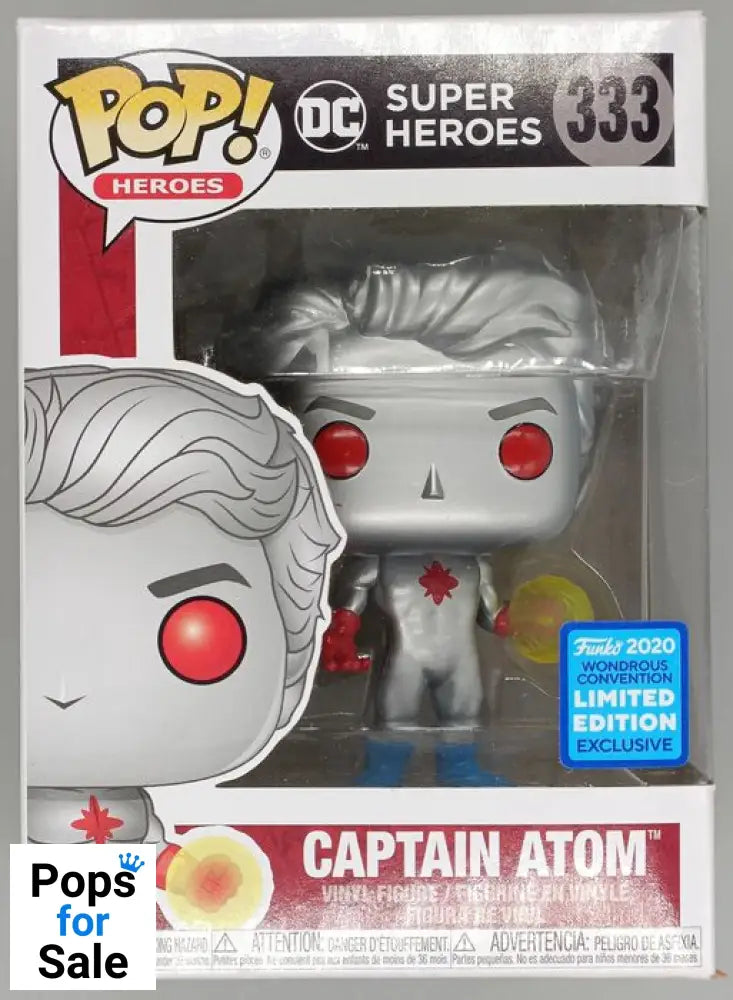 #333 Captain Atom - DC Super Heroes - 2020 Con - Box Damaged Funko POP - PopsforSale.co.uk