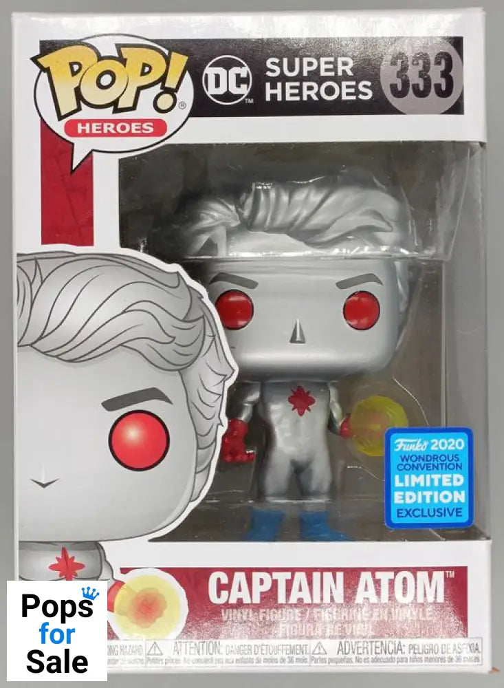 #333 Captain Atom - DC Super Heroes - 2020 Con - Box Damaged Funko POP