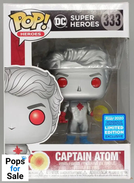 #333 Captain Atom - DC Super Heroes - 2020 Con - Box Damaged Funko POP