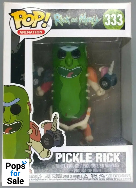 333 Pickle Rick - Rick and Morty - Box Damaged Funko POP