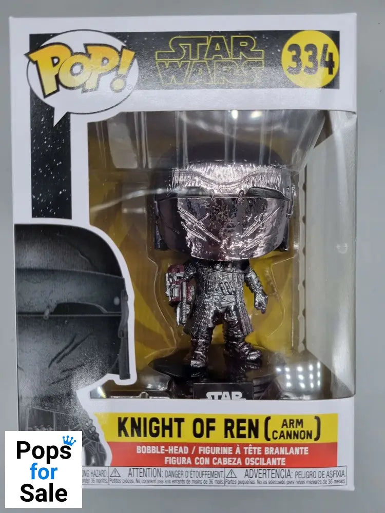 #334 Knight of Ren (Arm Cannon) Chrome - Star Wars Funko POP