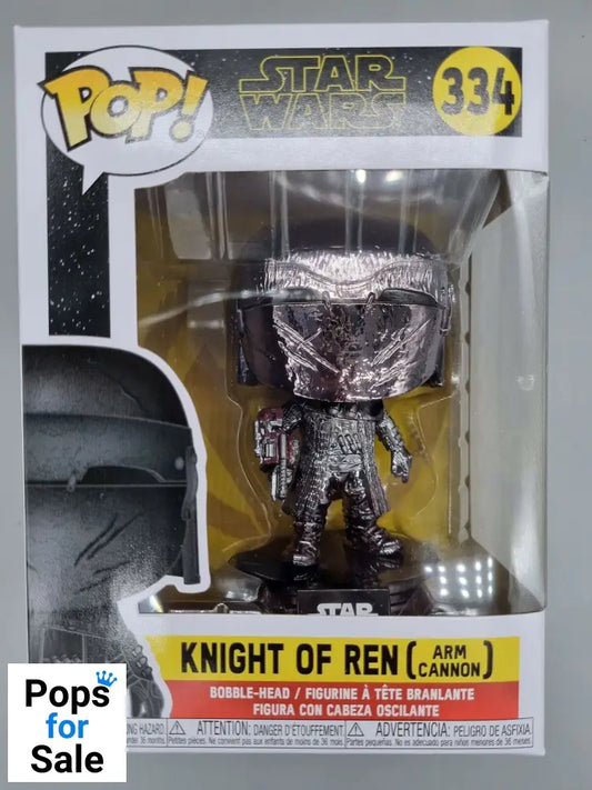 #334 Knight of Ren (Arm Cannon) Chrome - Star Wars Funko POP - PopsforSale.co.uk