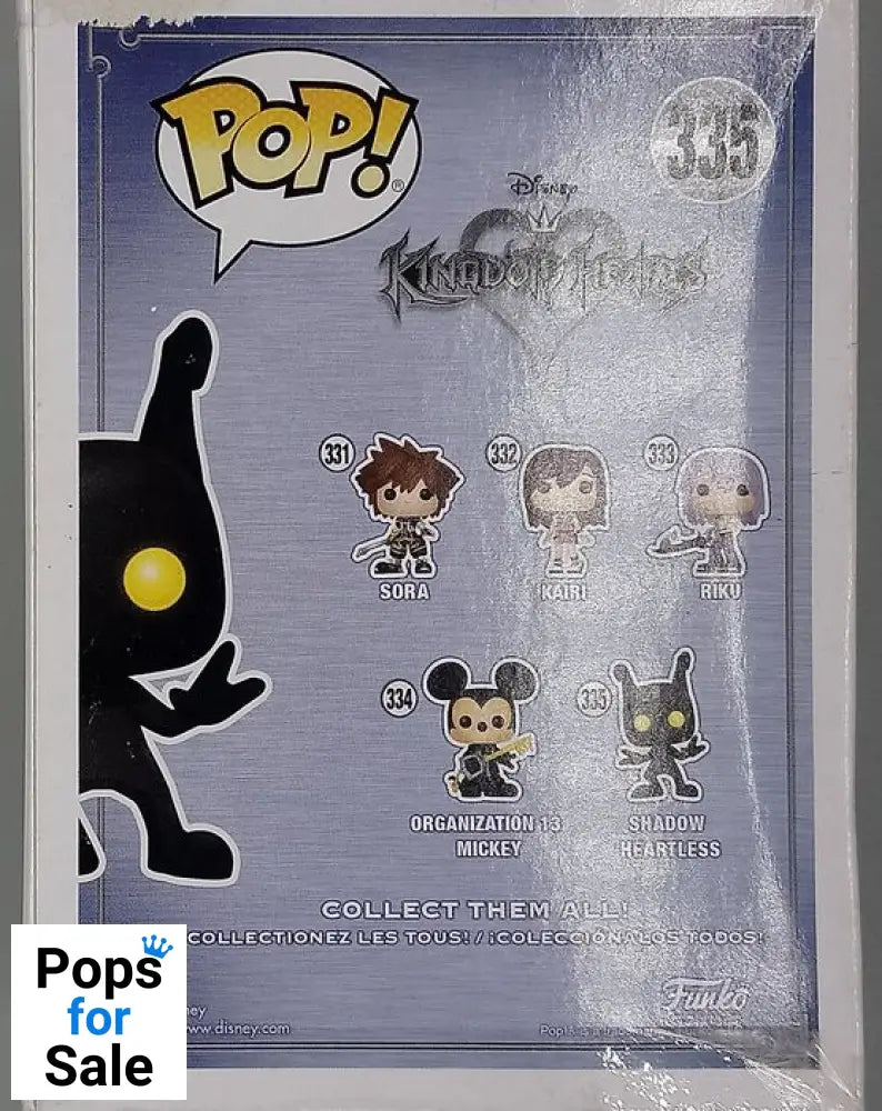 335 Shadow Heartless - Disney Kingdom Hearts Funko POP - Damaged Box