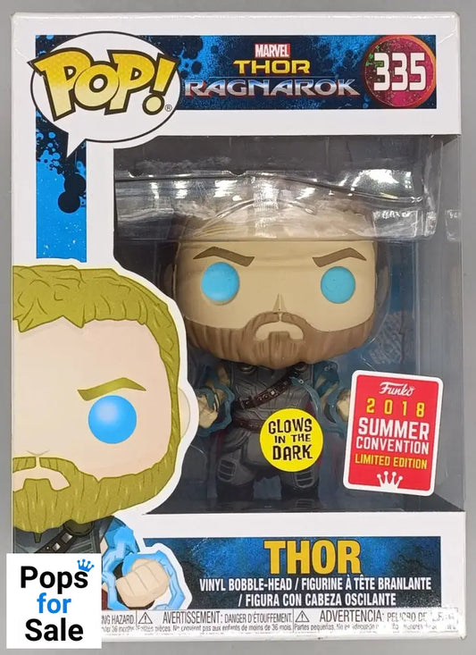335 Thor (Odin Force) Glow - Marvel Thor Ragnarok Funko POP - Box Damaged