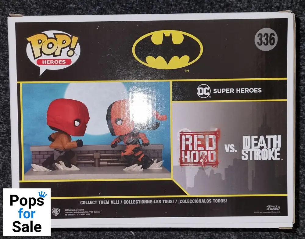 #336 Red Hood vs. Deathstroke Comic Moment DC Batman 30,000 Limited Edition Funko POP