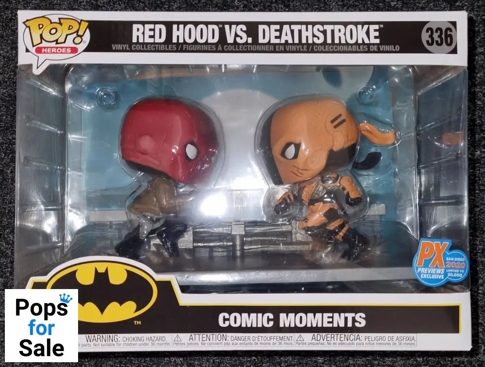 #336 Red Hood vs. Deathstroke Comic Moment DC Batman 30,000 Limited Edition Funko POP