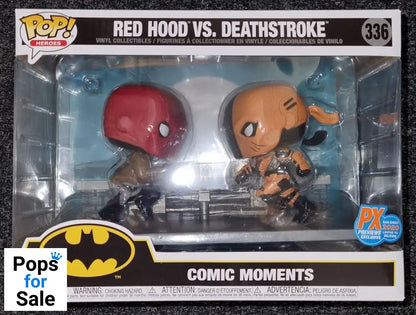 #336 Red Hood vs. Deathstroke Comic Moment DC Batman 30,000 Limited Edition Funko POP