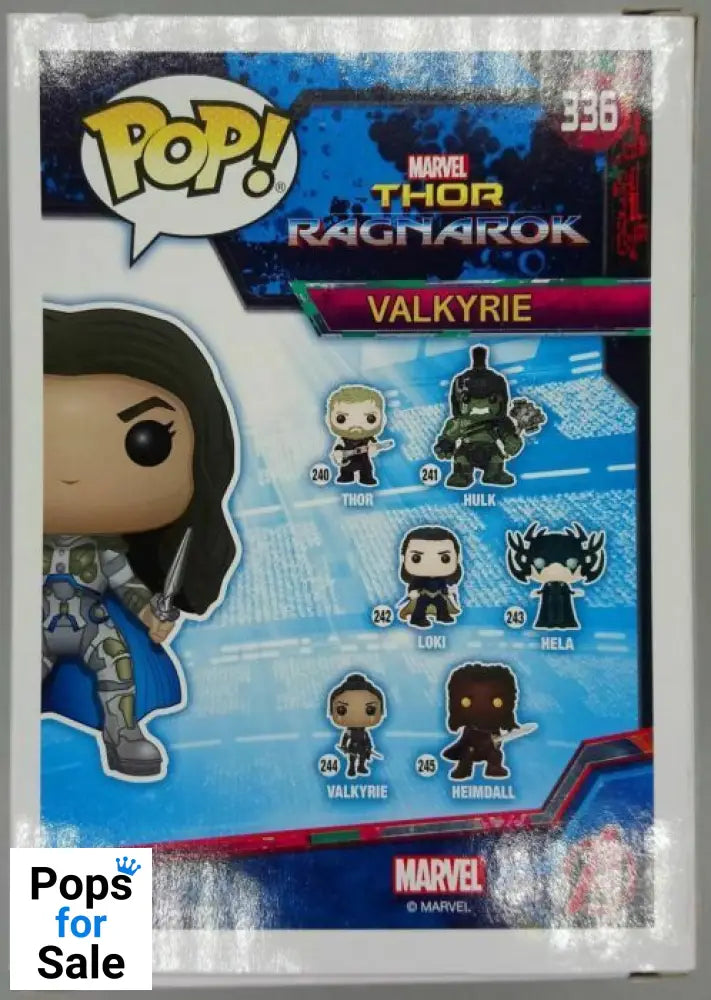 #336 Valkyrie (Hero) - Marvel Thor Ragnarok 2018 Con Funko POP