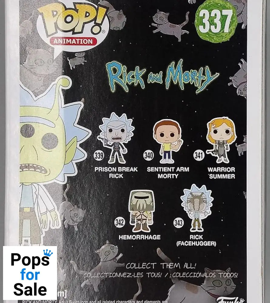 #337 Alien Rick - Rick and Morty - 2018 Con - Box Damaged Funko POP