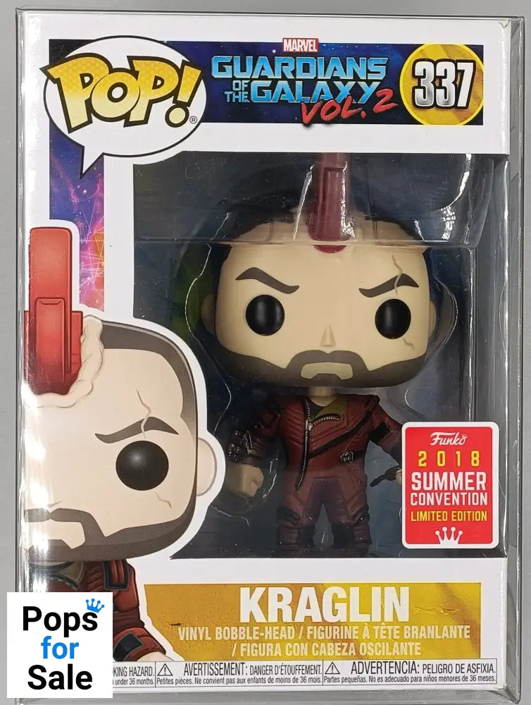 #337 Kraglin - Marvel Guardians of the Galaxy: Vol. 2 2018 C Funko POP