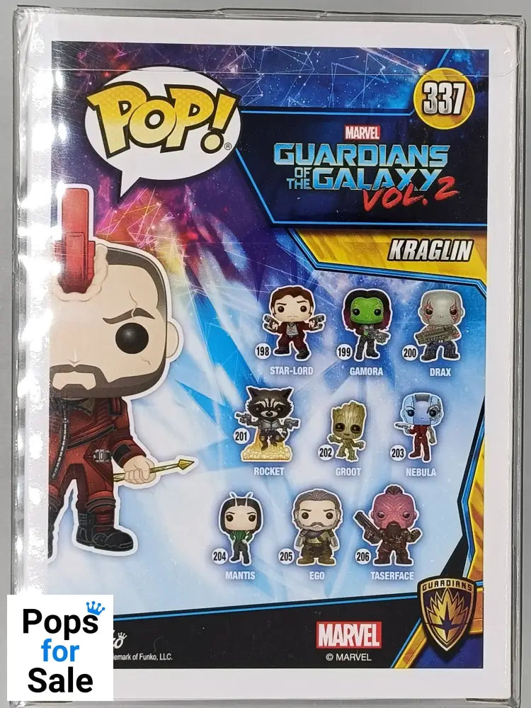 #337 Kraglin - Marvel Guardians of the Galaxy: Vol. 2 2018 C Funko POP
