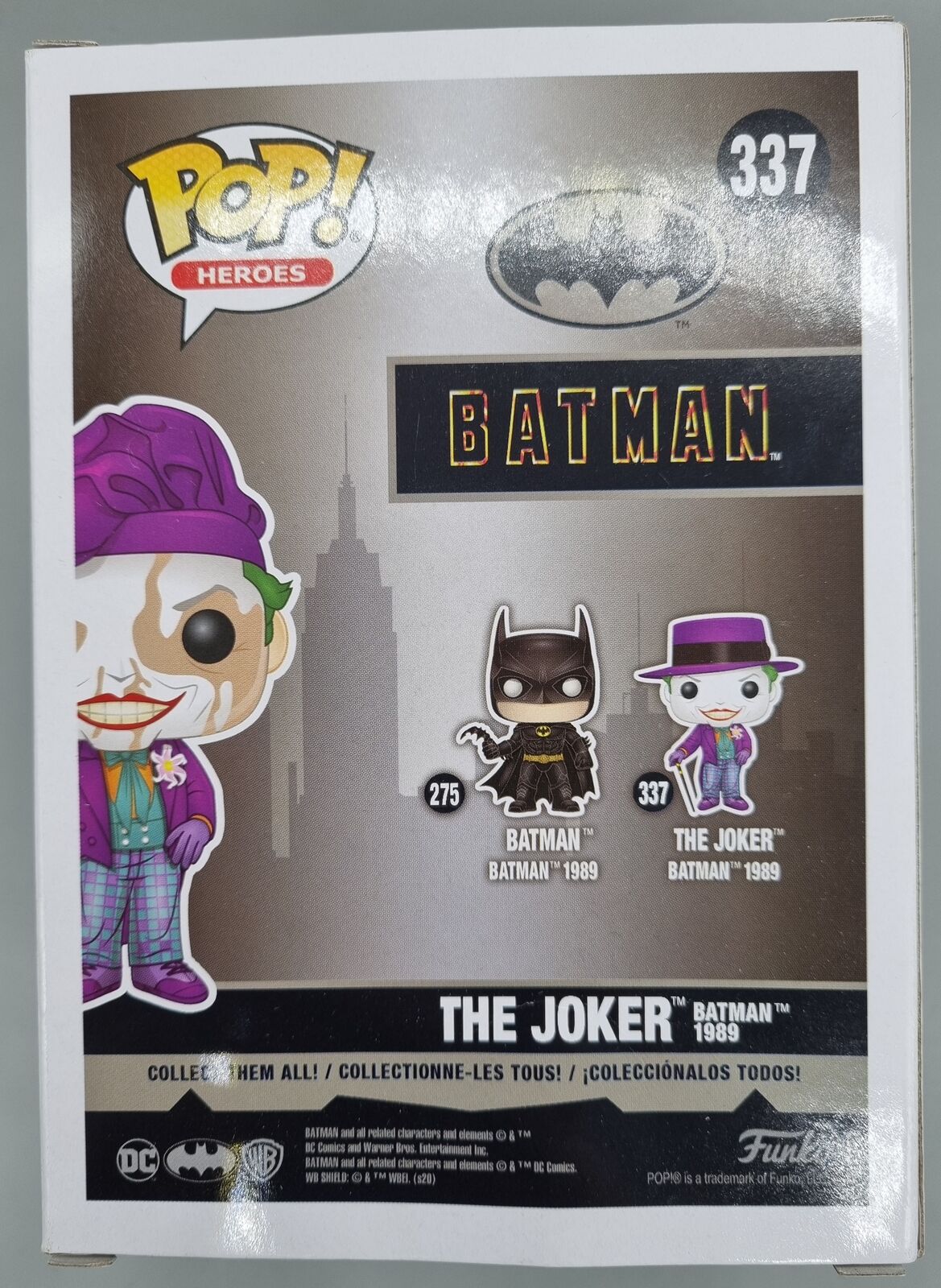 #337 The Joker (w/ Beret) Metallic Chase Edition - DC Batman Funko POP - PopsforSale.co.uk