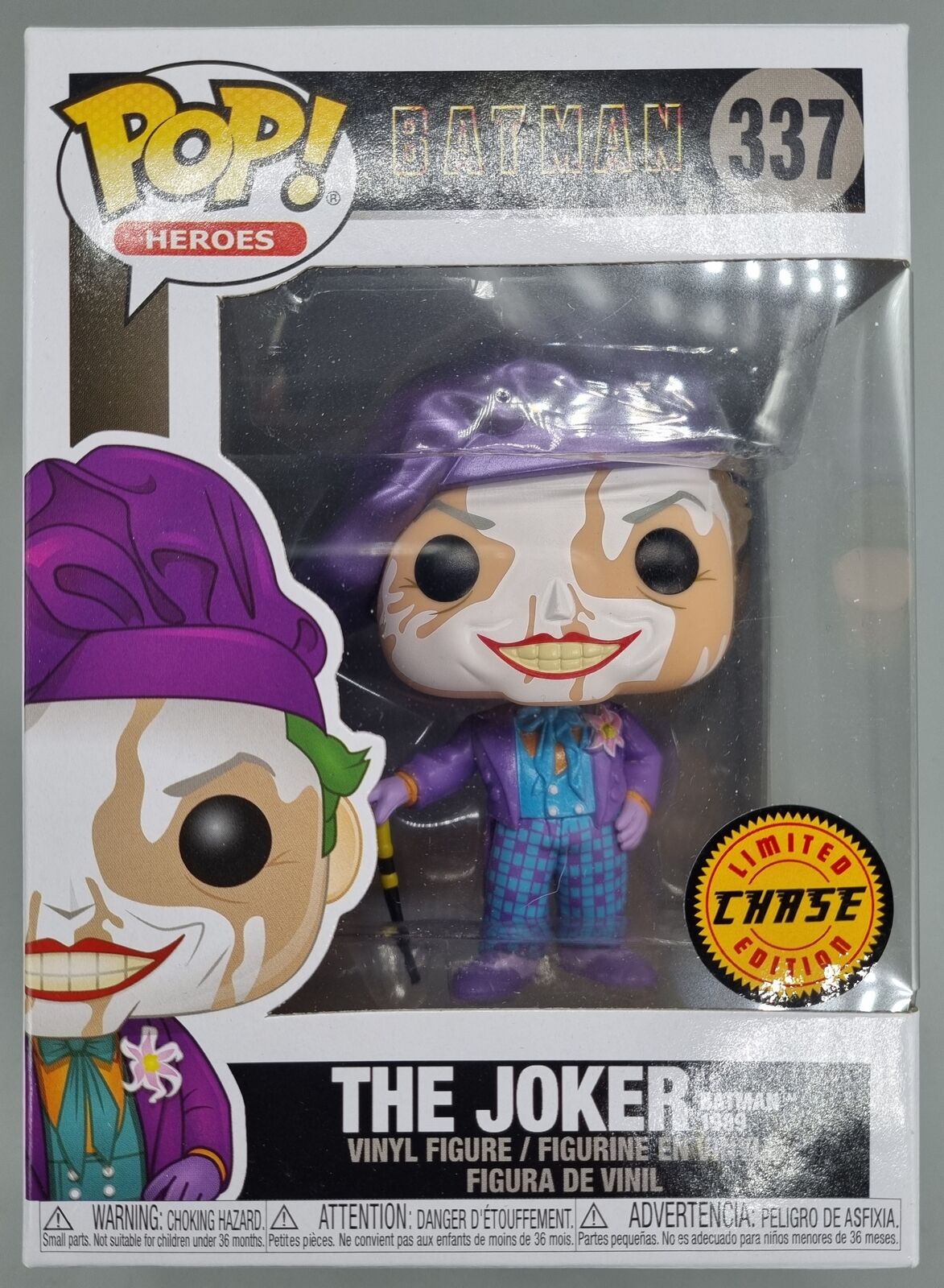 #337 The Joker (w/ Beret) Metallic Chase Edition - DC Batman Funko POP - PopsforSale.co.uk